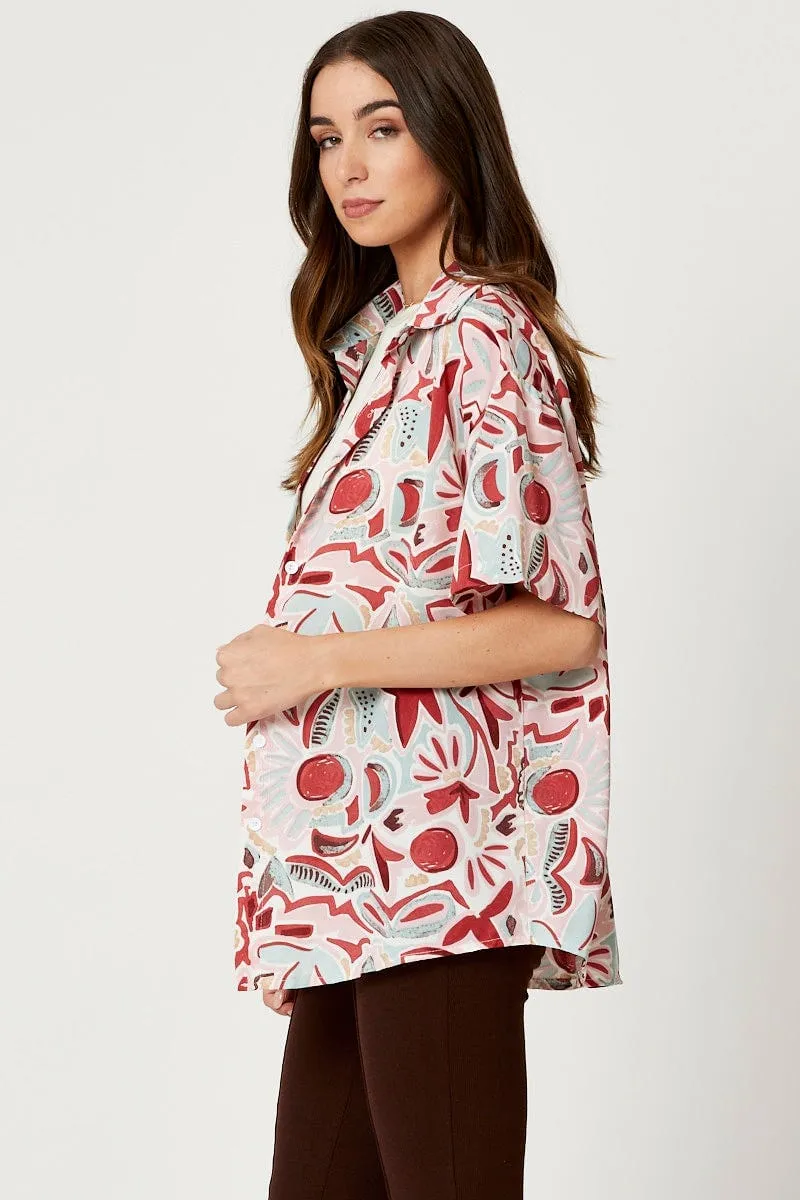 Print Button Down Printed Shirt