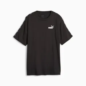 PUMA WOMEN'S ESSENTIALS TAPE BLACK TEE