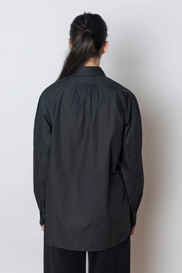 Shirt With Slits - Jet Black
