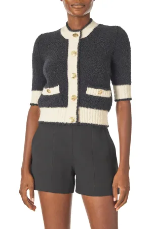 Short Sleeve Knit Cardigan