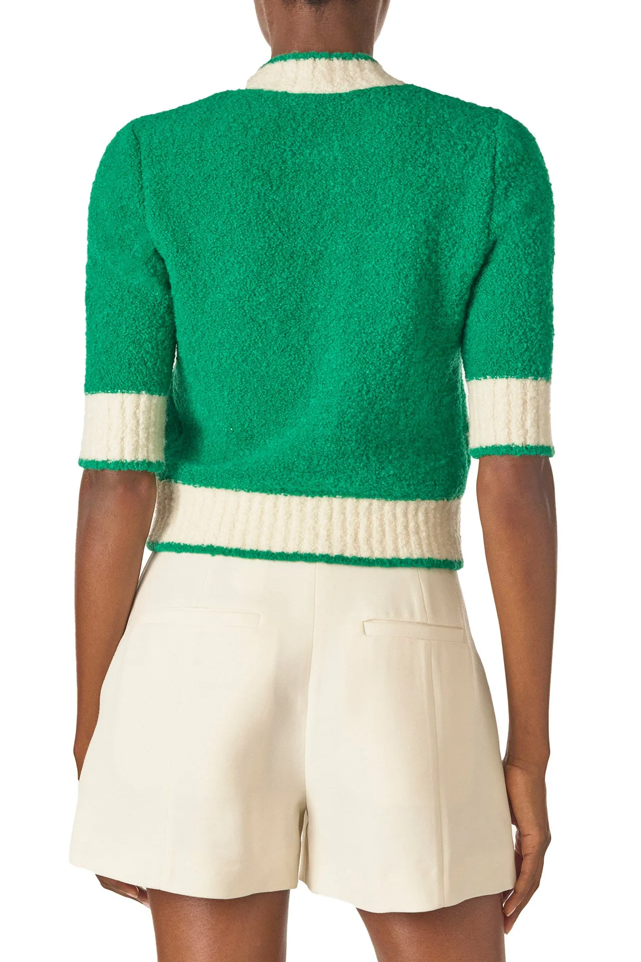 Short Sleeve Knit Cardigan