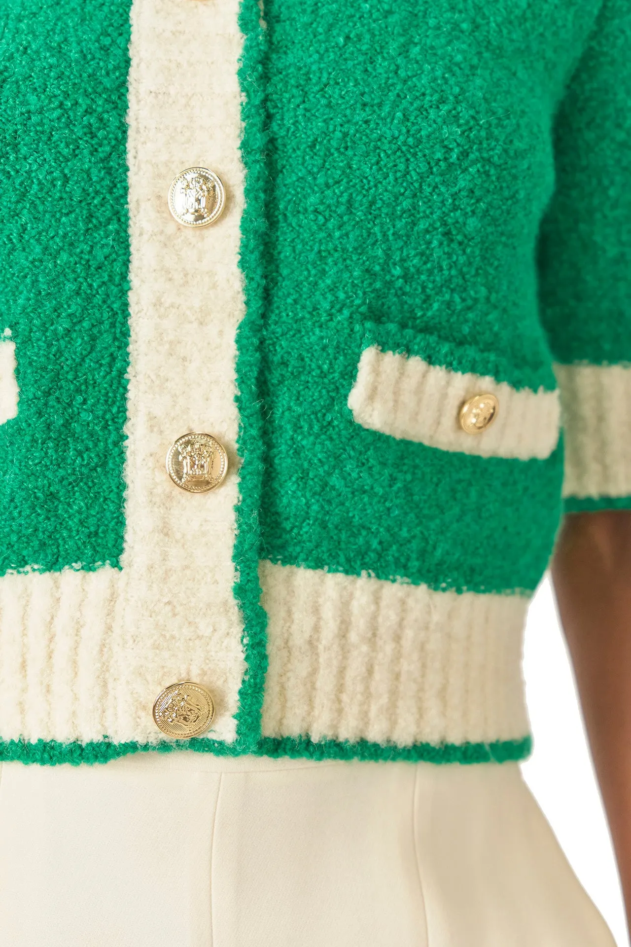 Short Sleeve Knit Cardigan