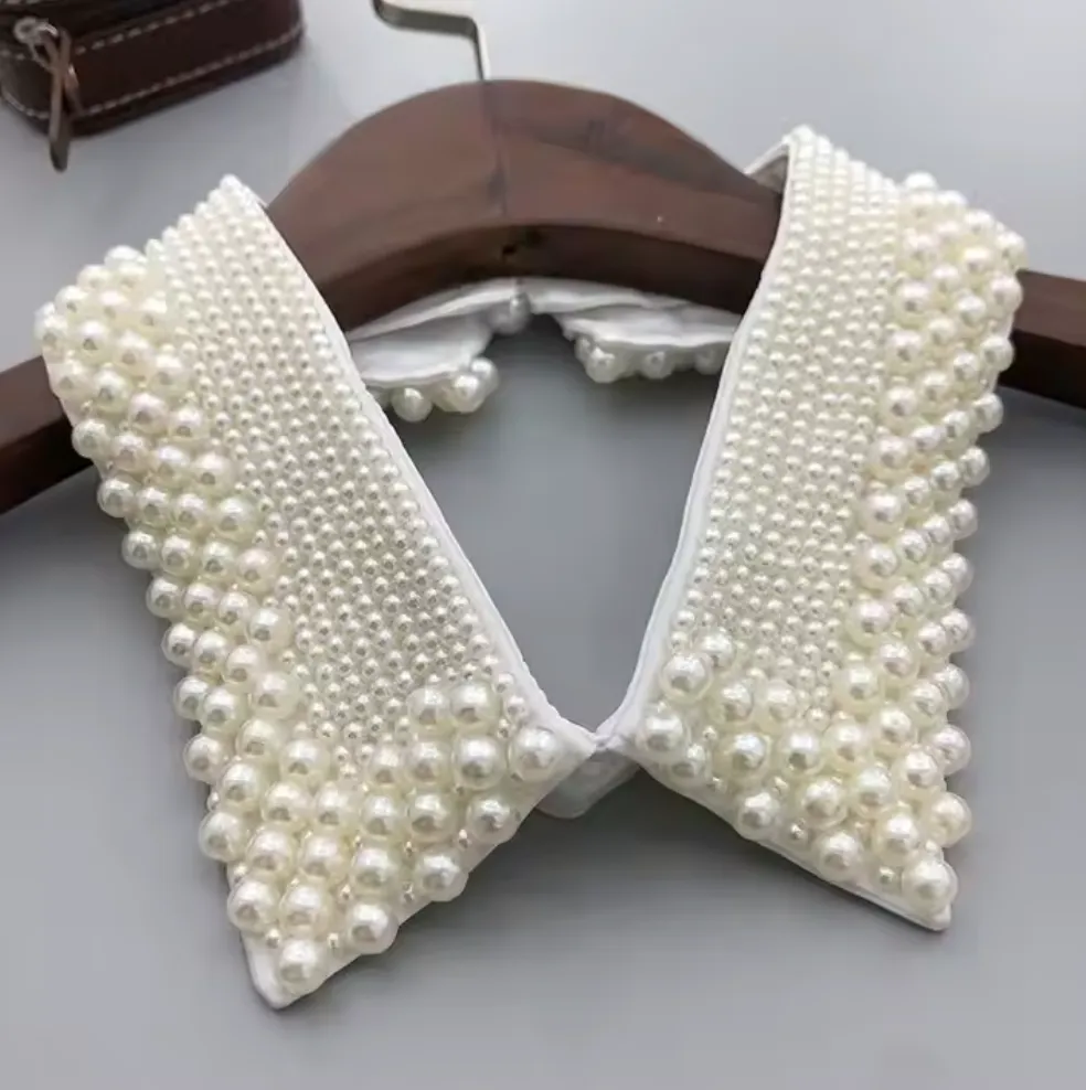 Sorority Peter Pan Style Women Pearl Vintage Collar Necklace