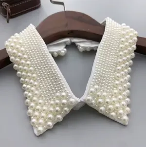 Sorority Peter Pan Style Women Pearl Vintage Collar Necklace