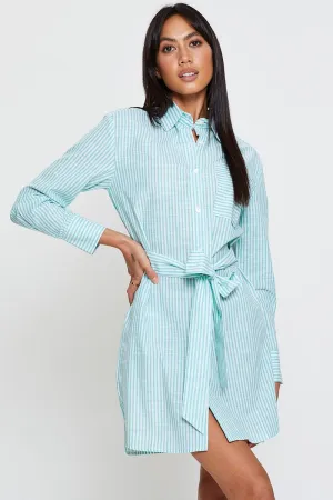 Stripe Oversized Shirts Long Sleeve