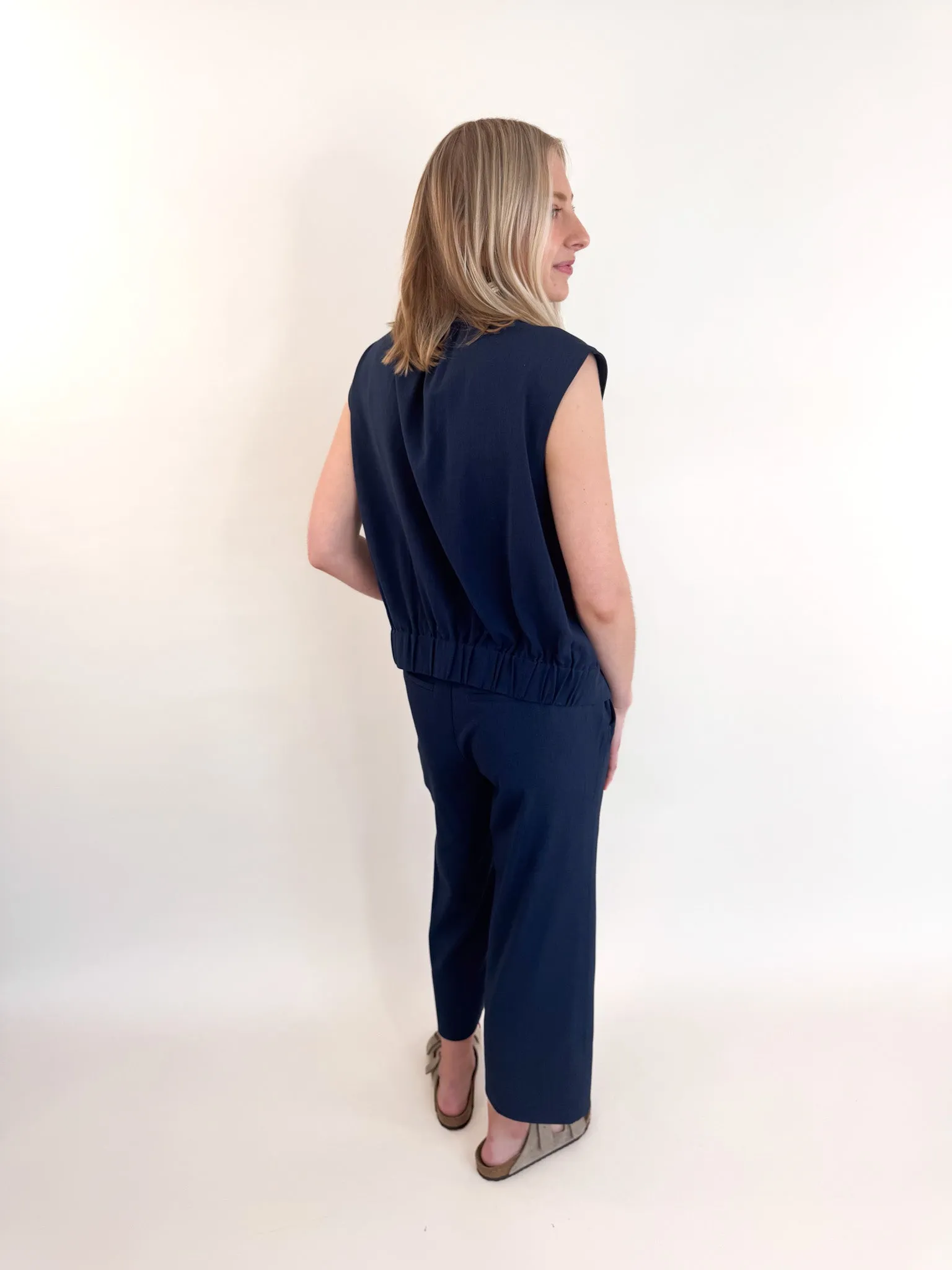 Suzie Sleeveless Elastic Waist Blouse