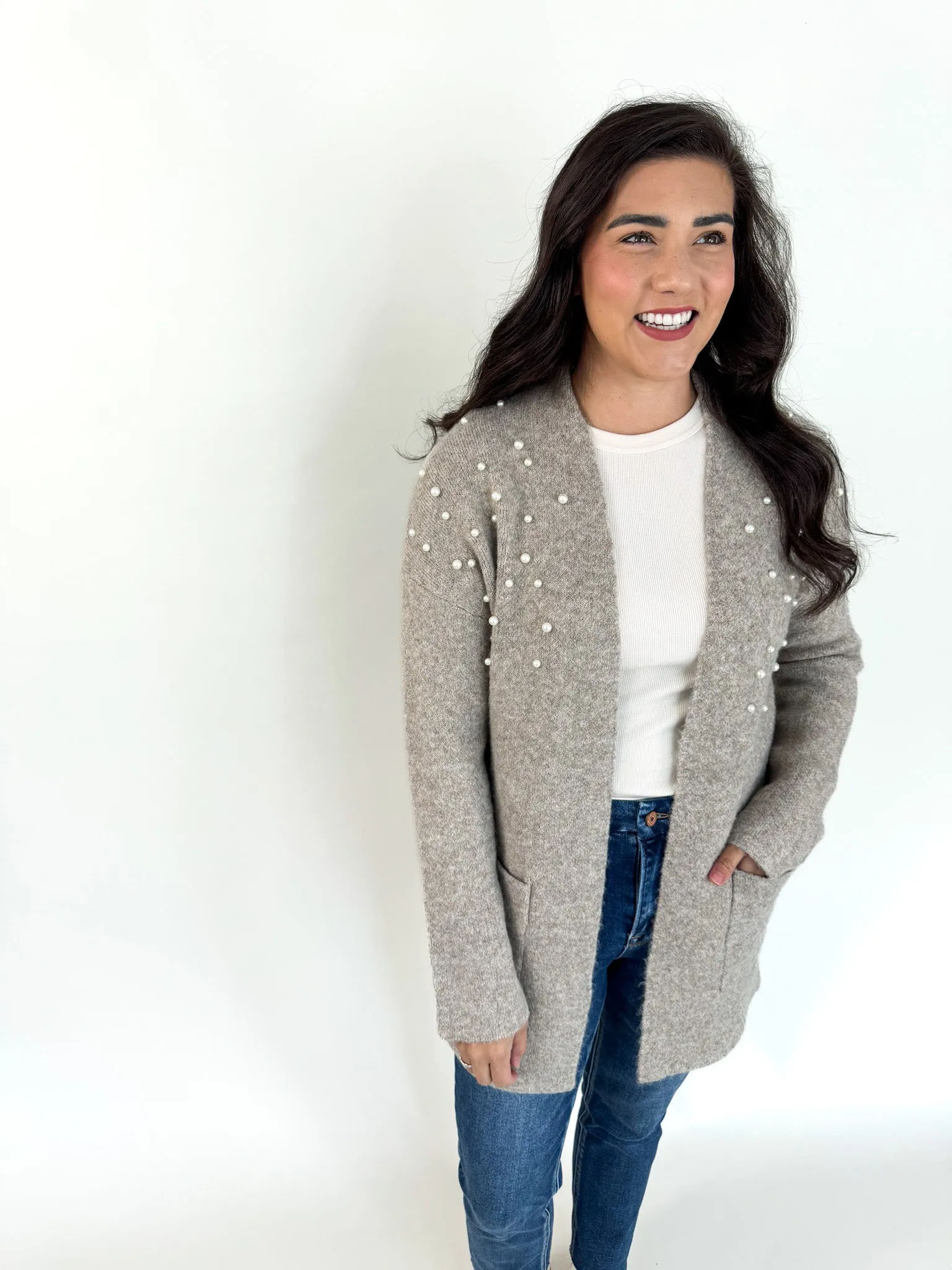 The Pearl Open Front Cardigan