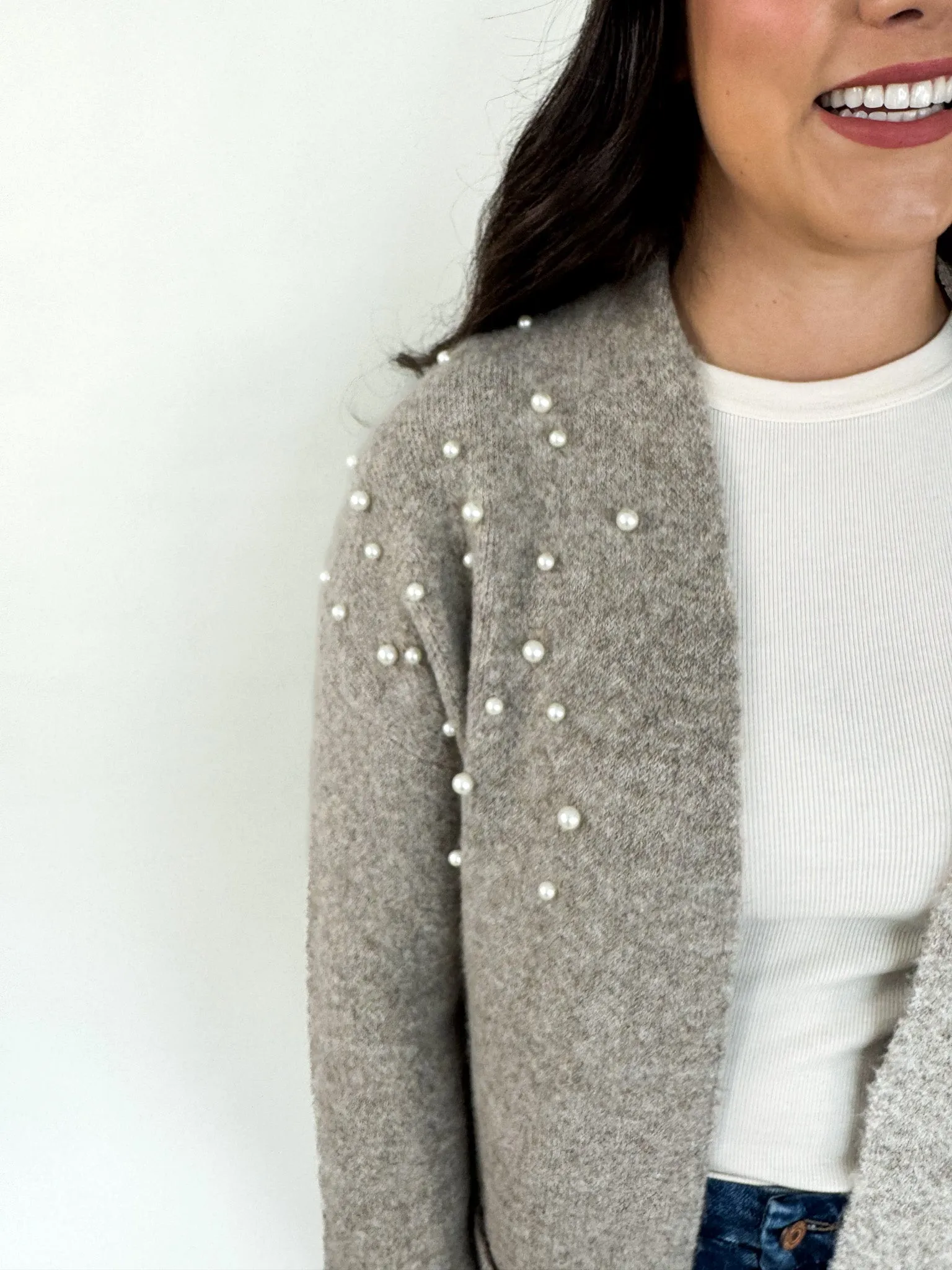 The Pearl Open Front Cardigan
