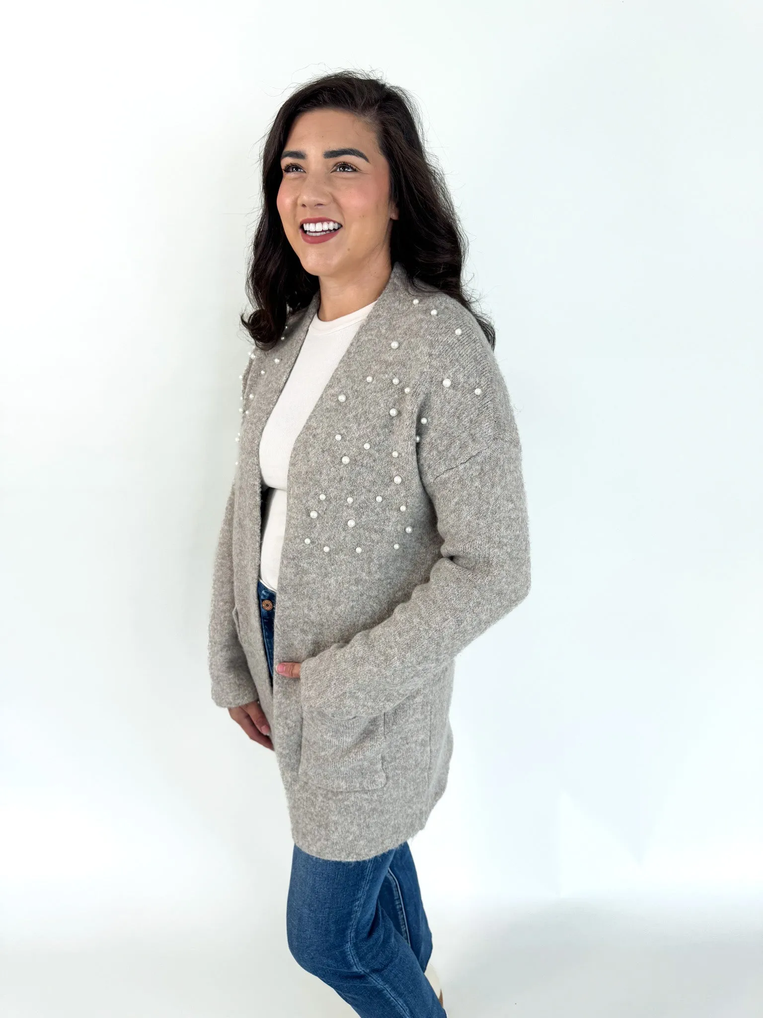 The Pearl Open Front Cardigan