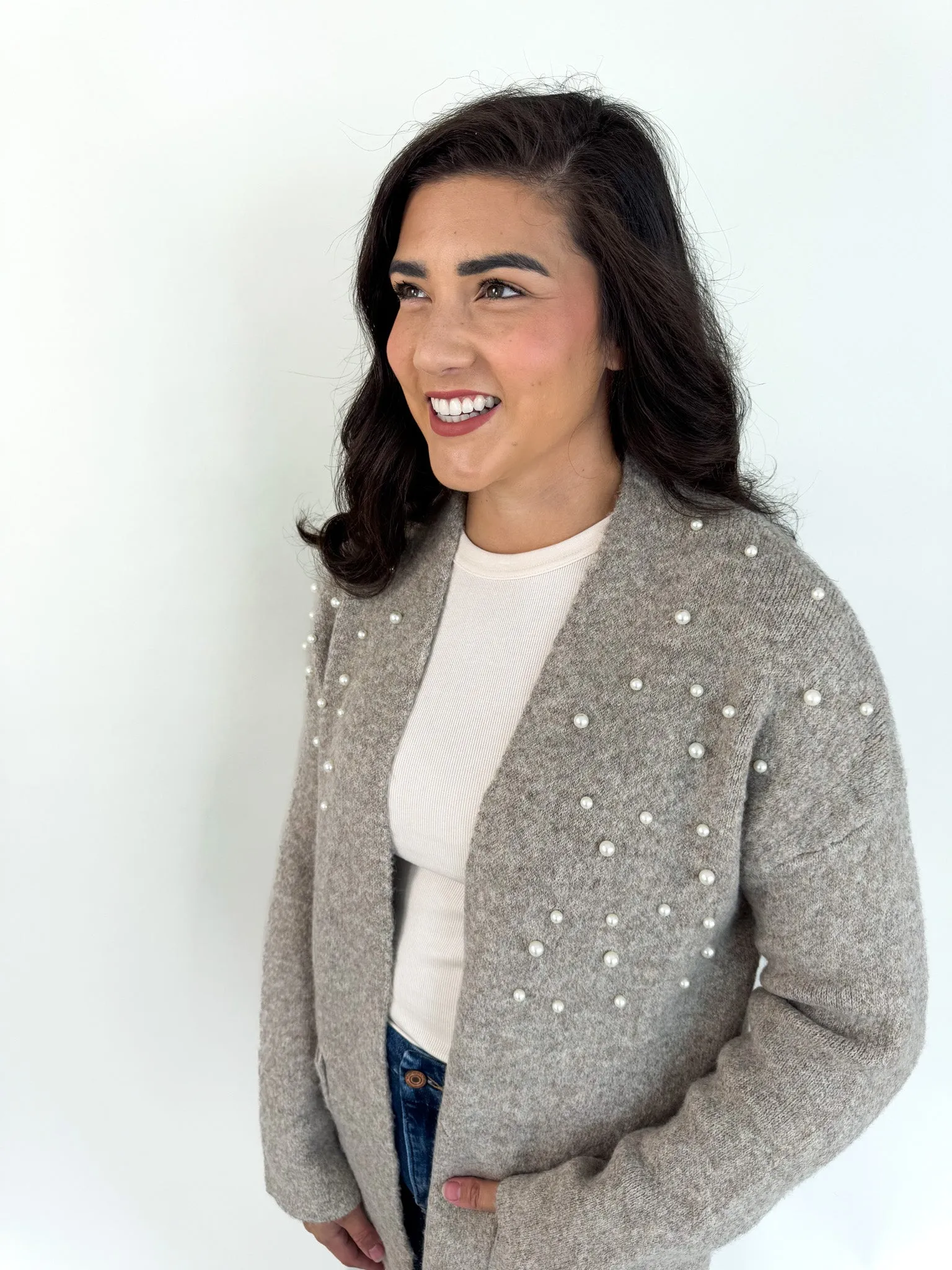 The Pearl Open Front Cardigan
