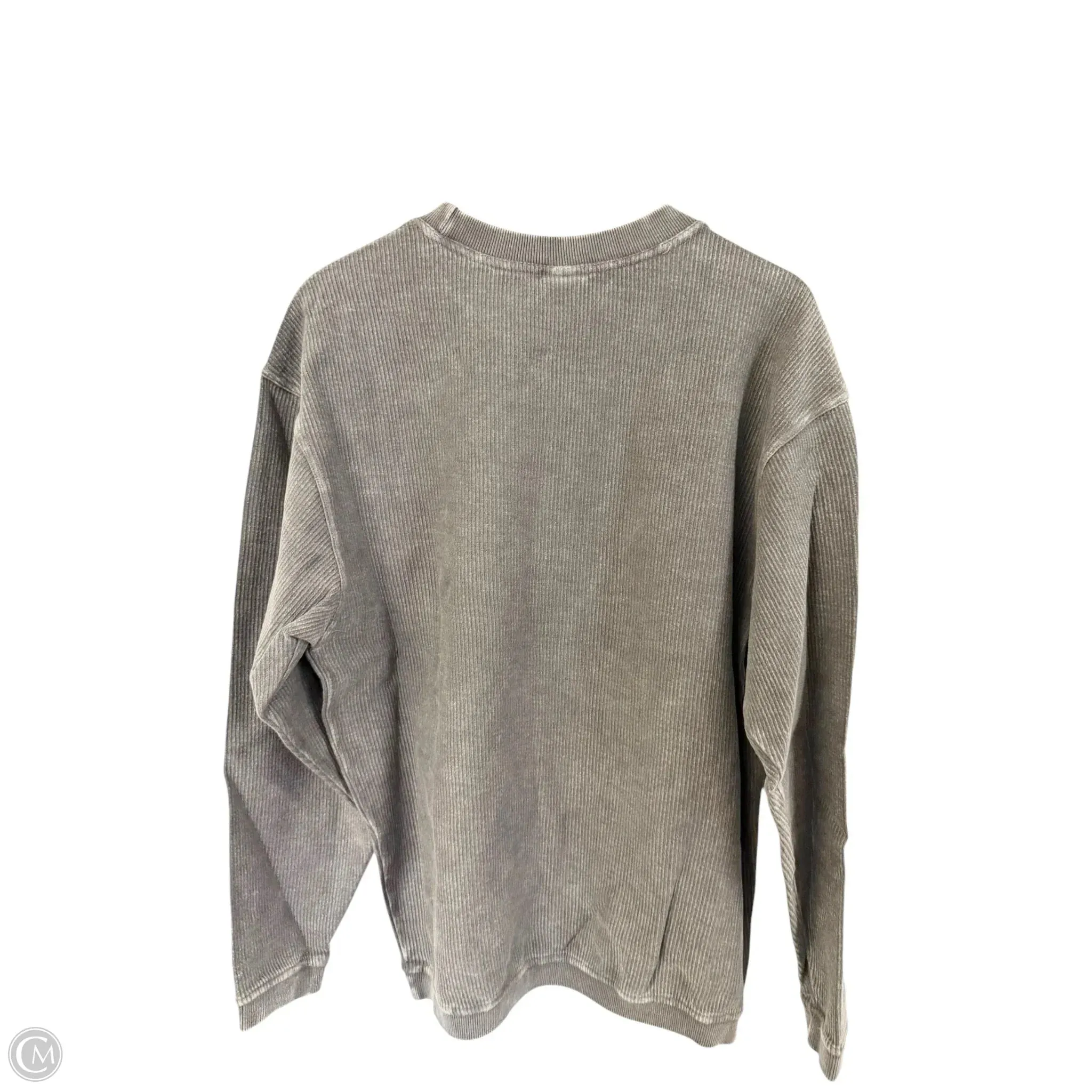 Top Long Sleeve By Cmc In Grey, Size: S
