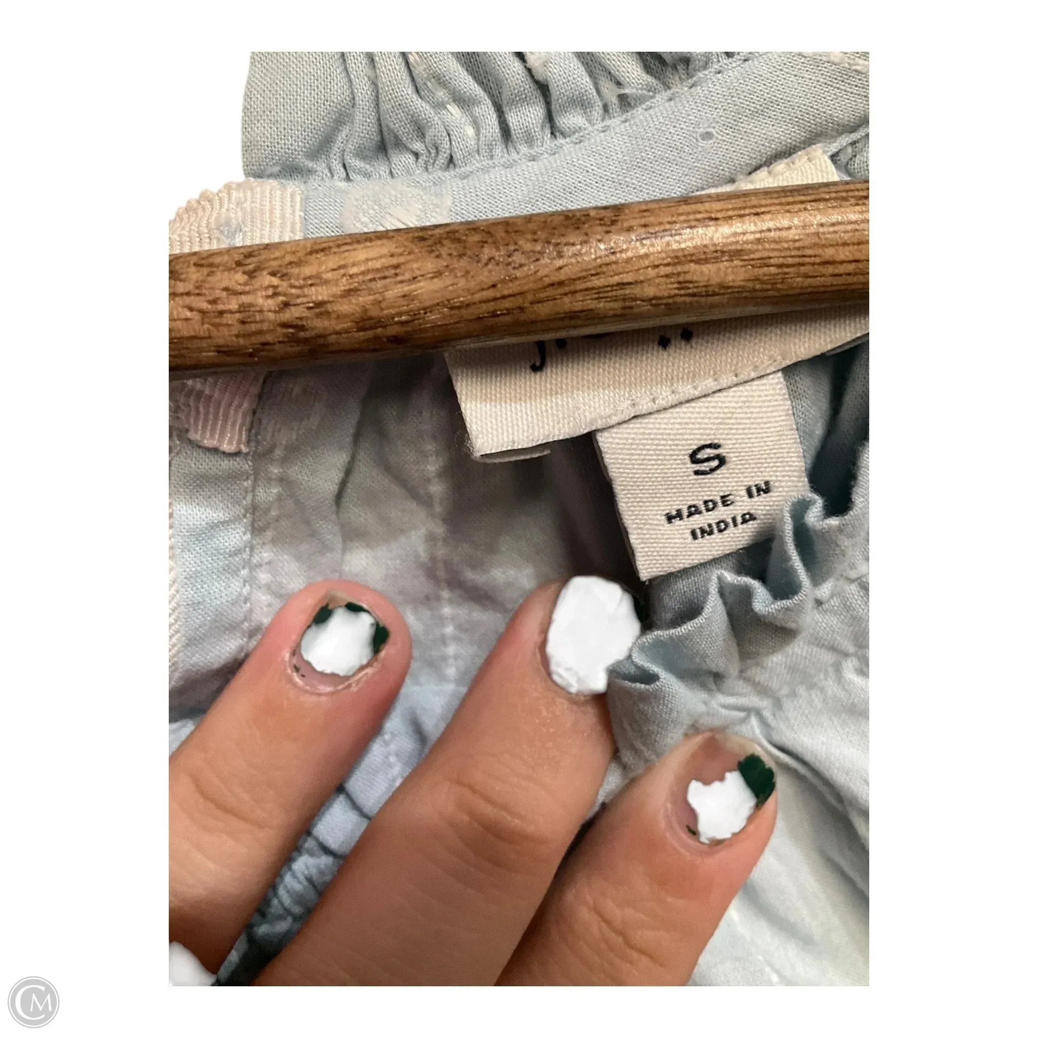 Top Long Sleeve By J. Crew In Blue & White, Size: S
