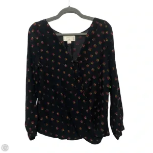 Top Long Sleeve By Nicole Miller In Black, Size: M