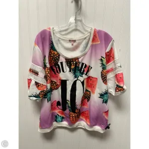 Top Short Sleeve By Juicy Couture In Purple, Size: Xl