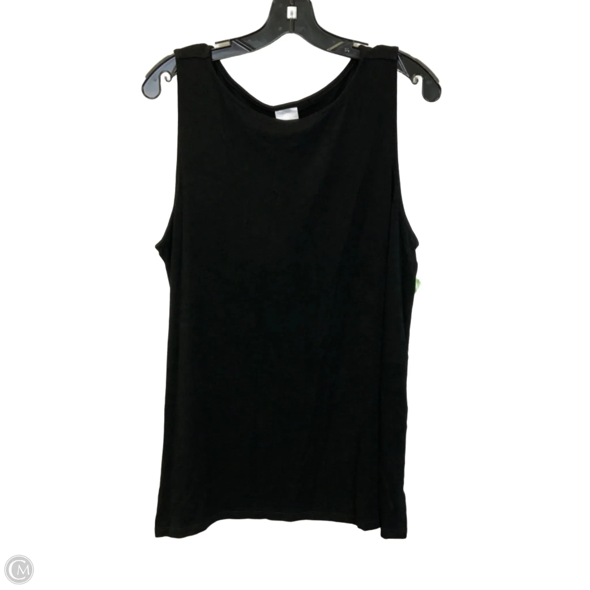 Top Sleeveless Basic By Chicos In Black, Size: Xl