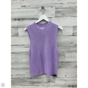 Top Sleeveless By Loft In Purple, Size: Xl