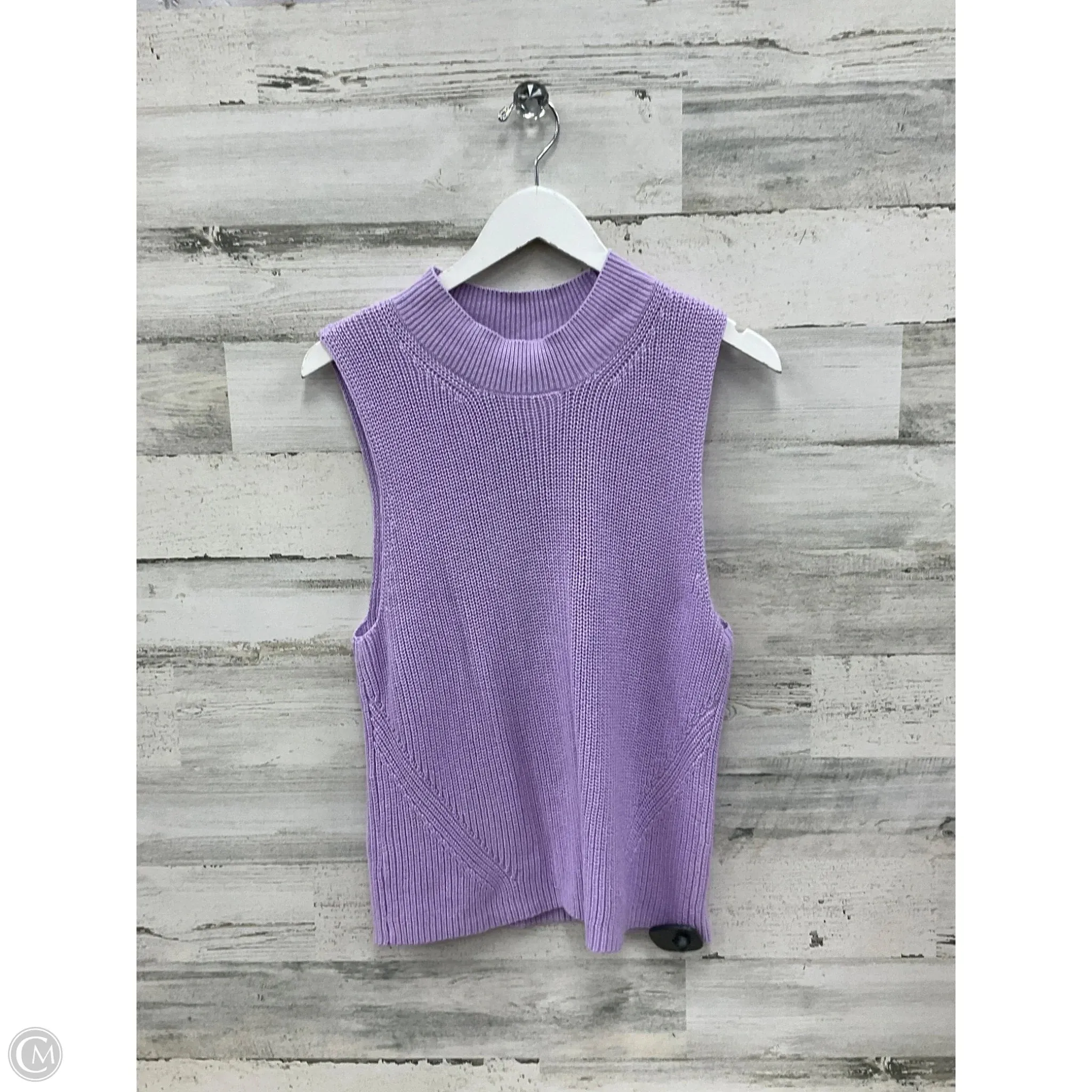 Top Sleeveless By Loft In Purple, Size: Xl