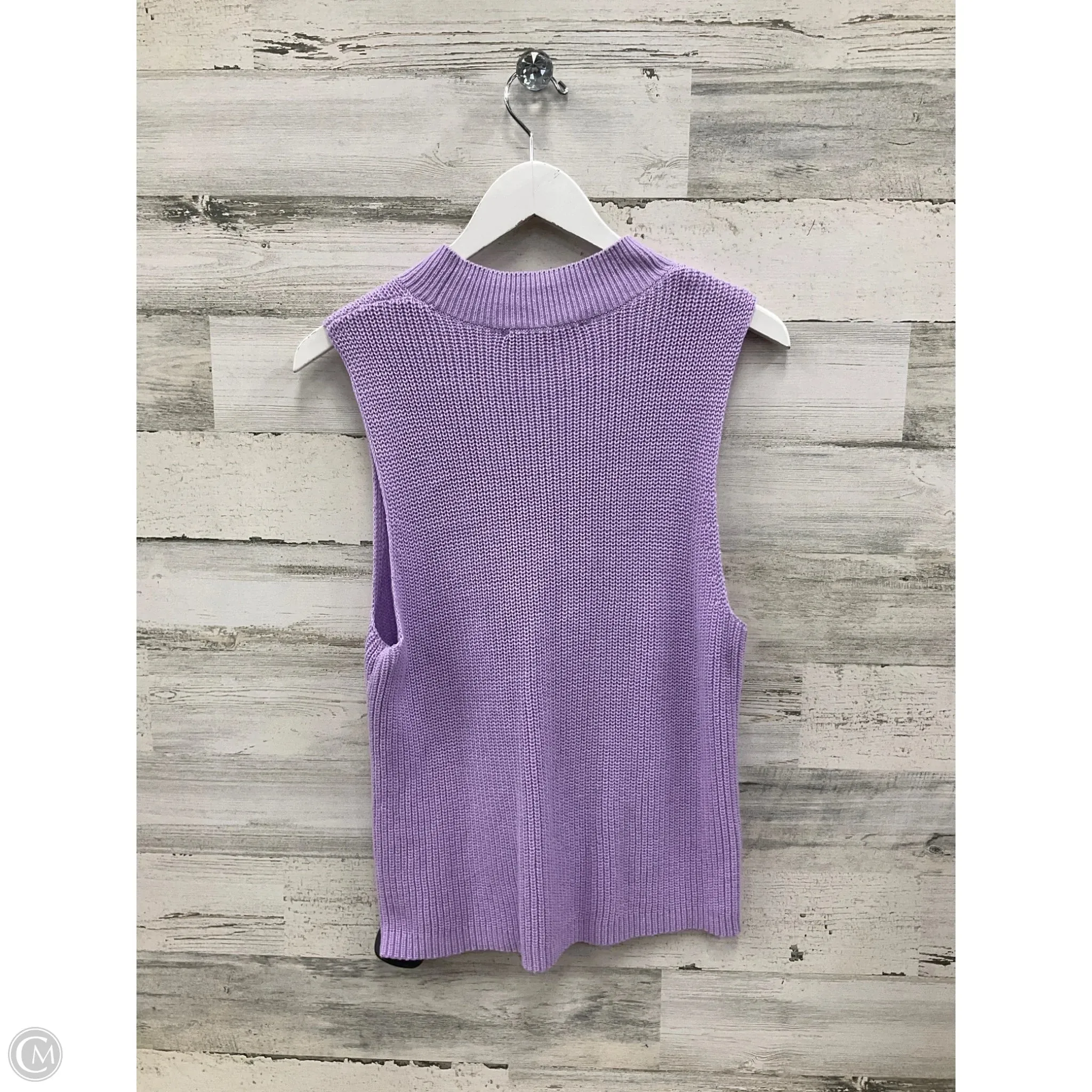 Top Sleeveless By Loft In Purple, Size: Xl