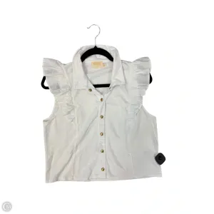 Top Sleeveless By Nation In White, Size: M