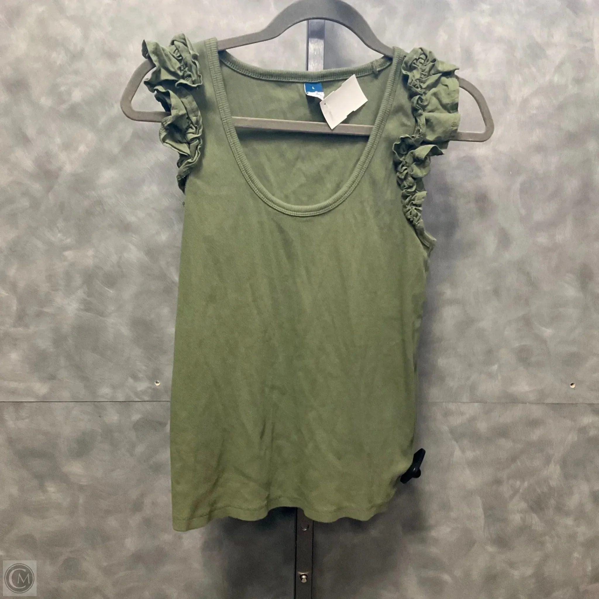 Top Sleeveless By Old Navy In Green, Size: L