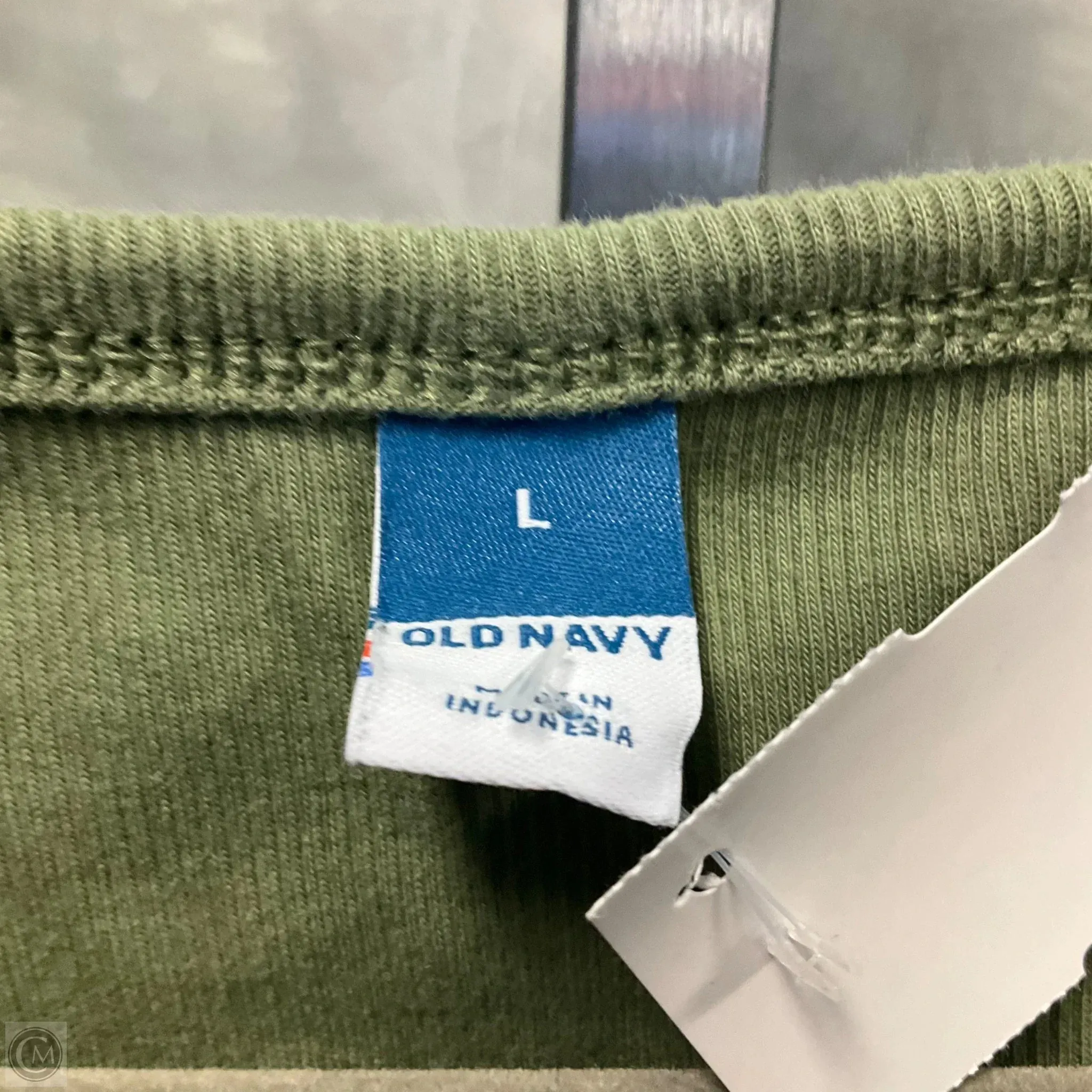 Top Sleeveless By Old Navy In Green, Size: L