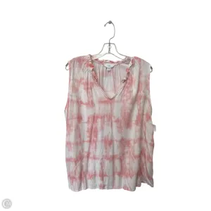 Top Sleeveless By Time And Tru In Pink, Size: Xxl