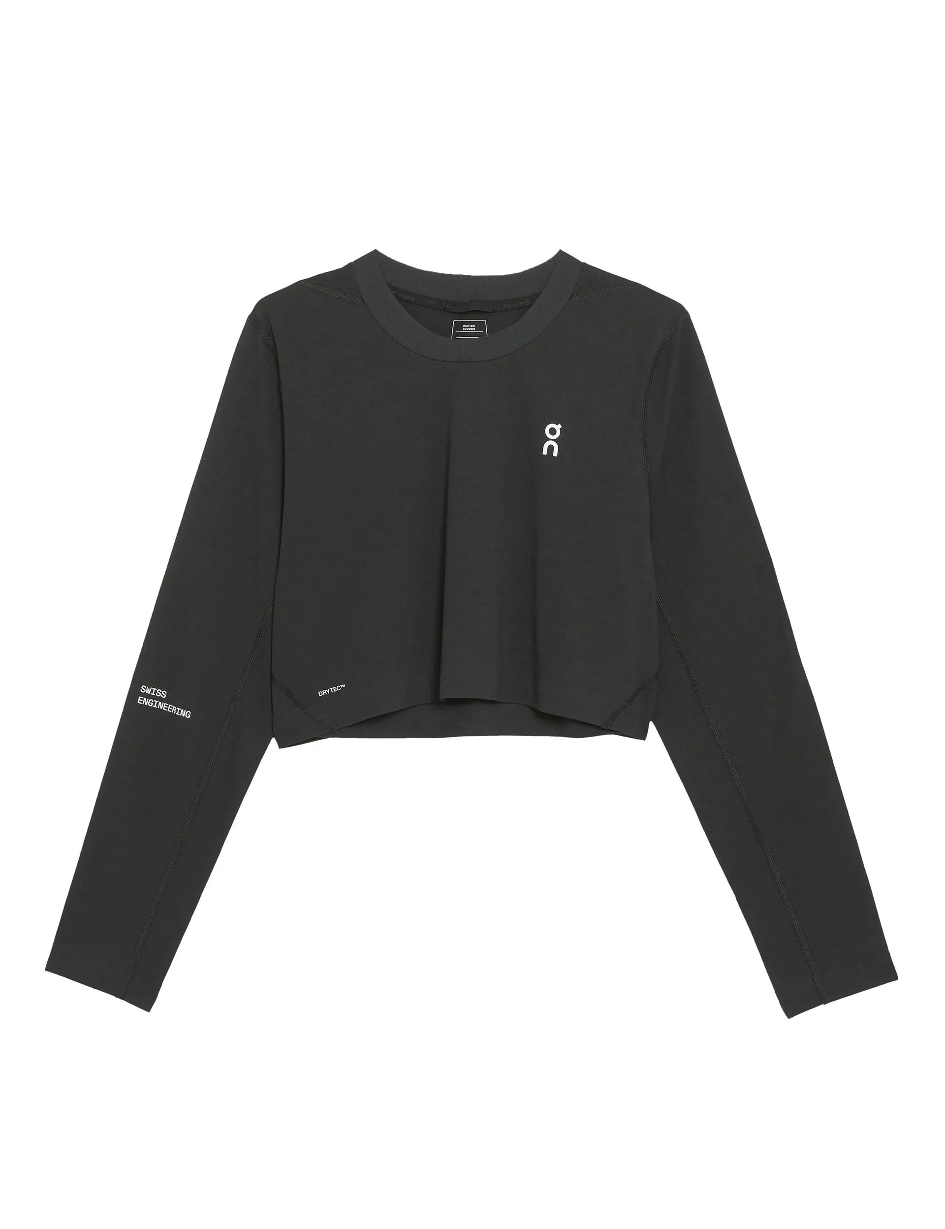 Train Long-T Crop - Black