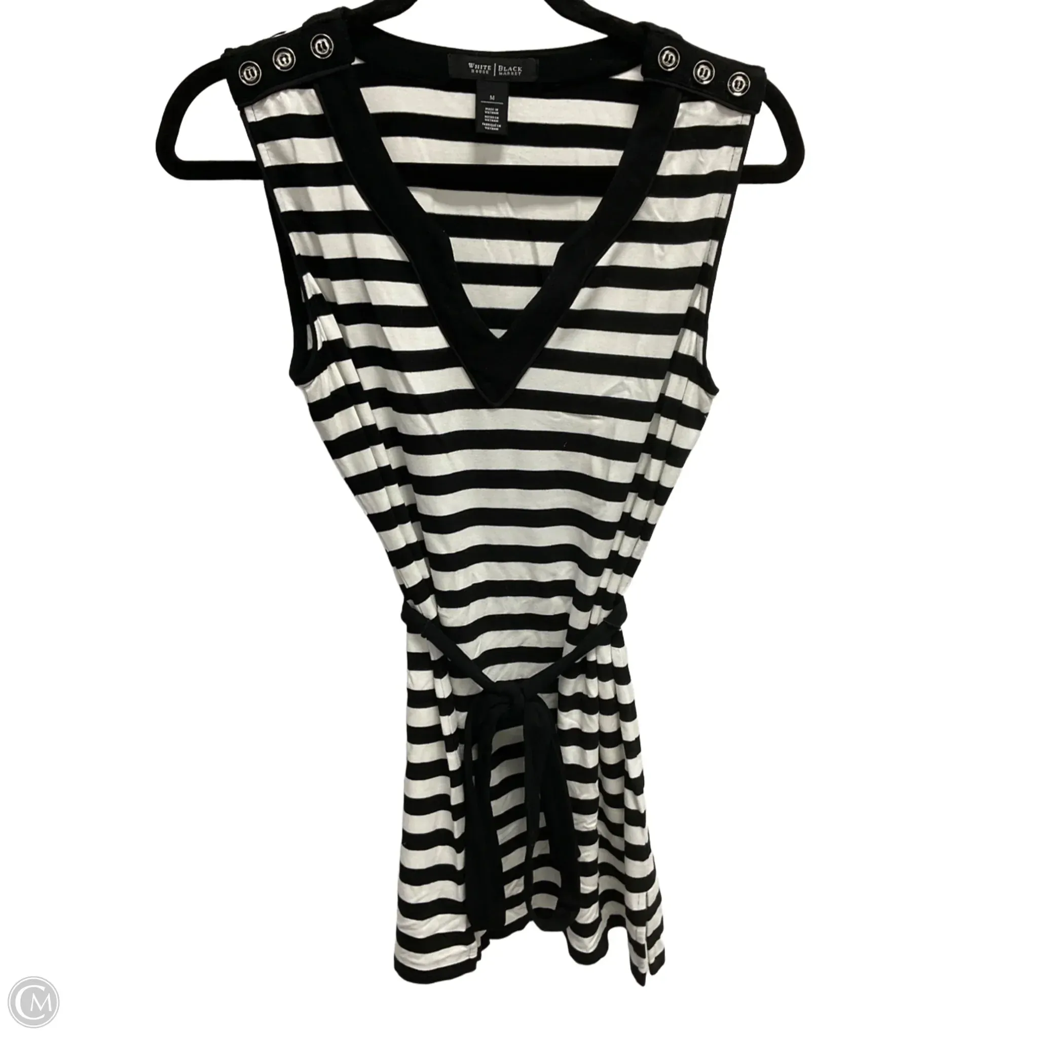 Tunic Sleeveless By White House Black Market In Striped Pattern, Size: M