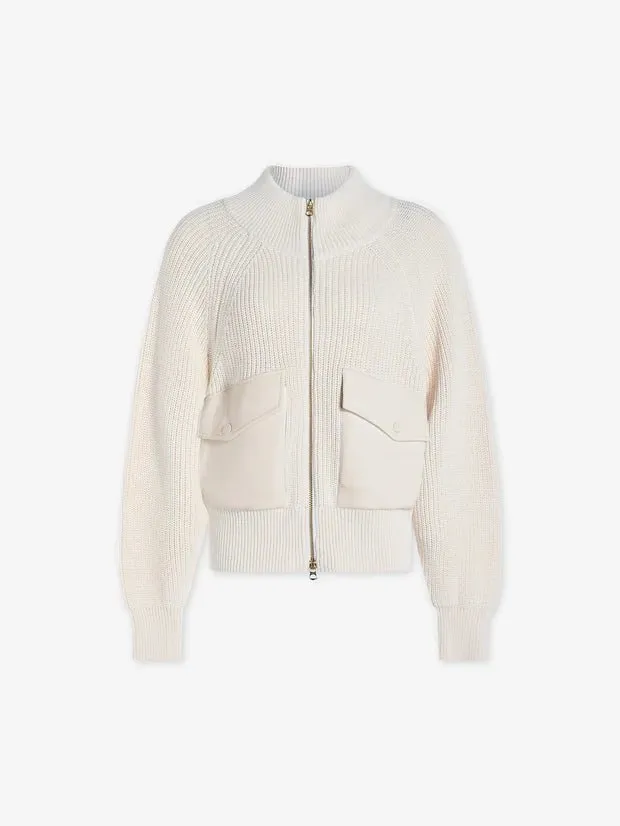 Varley - Egret Tessa Knit Jacket