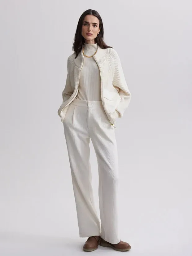 Varley - Egret Tessa Knit Jacket