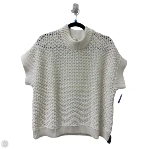 Vest Sweater By Clothes Mentor In Cream, Size: L