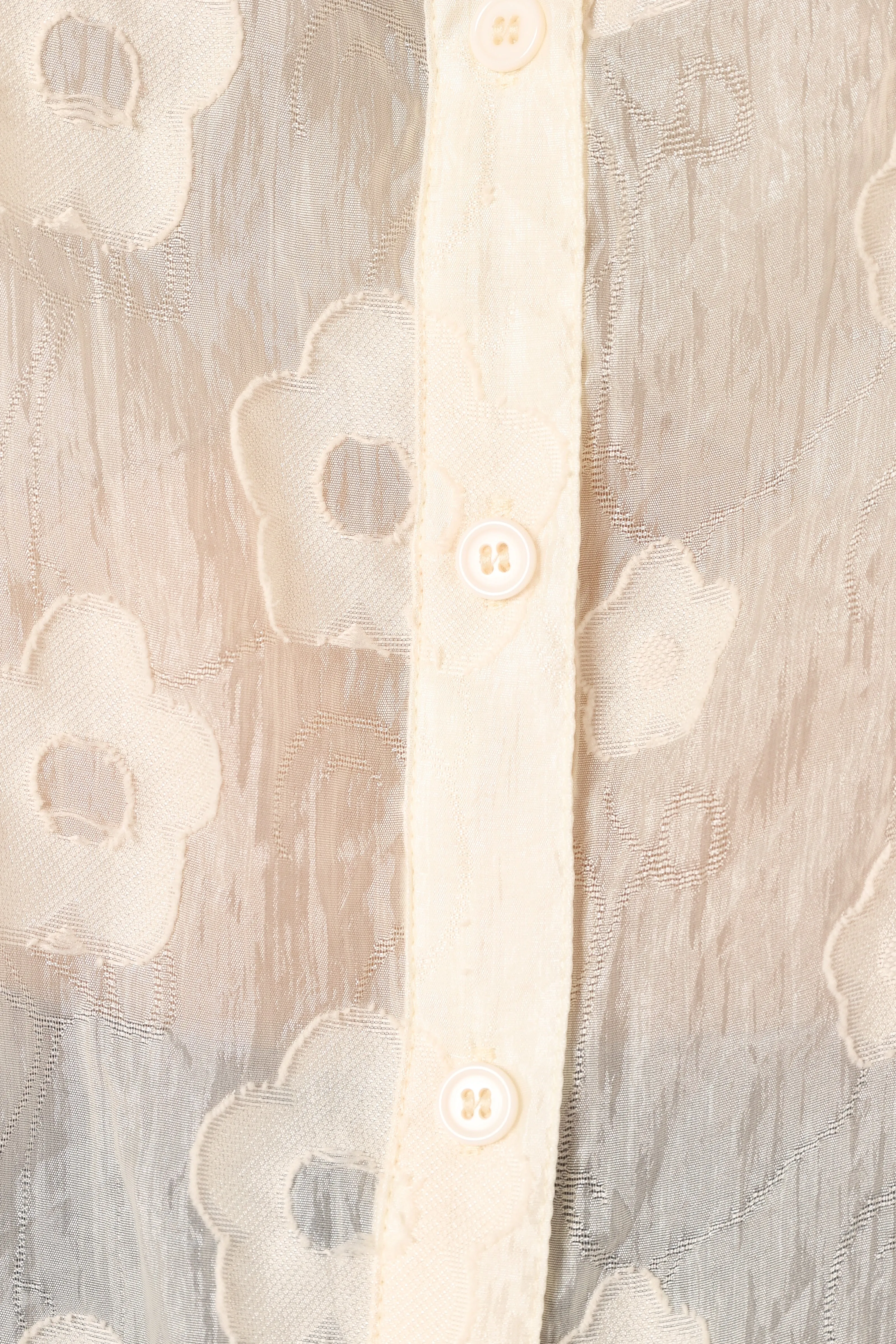 Viena Embroidered Button Down - Ivory
