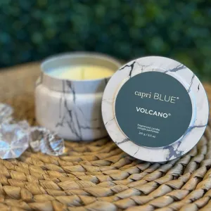 Volcano 8.5oz Modern Marble Blue Travel Tin