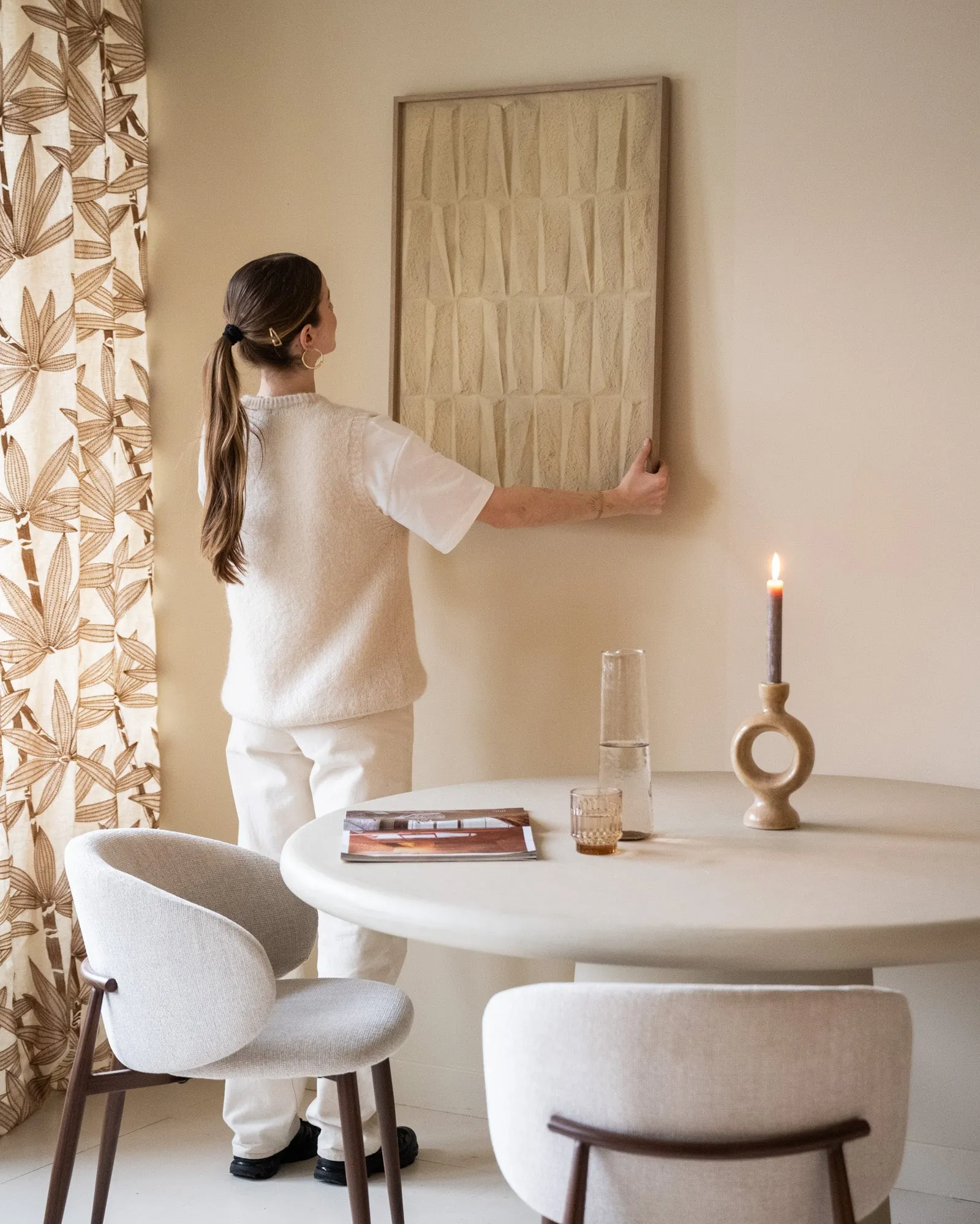 Wall Art Paper Beige
