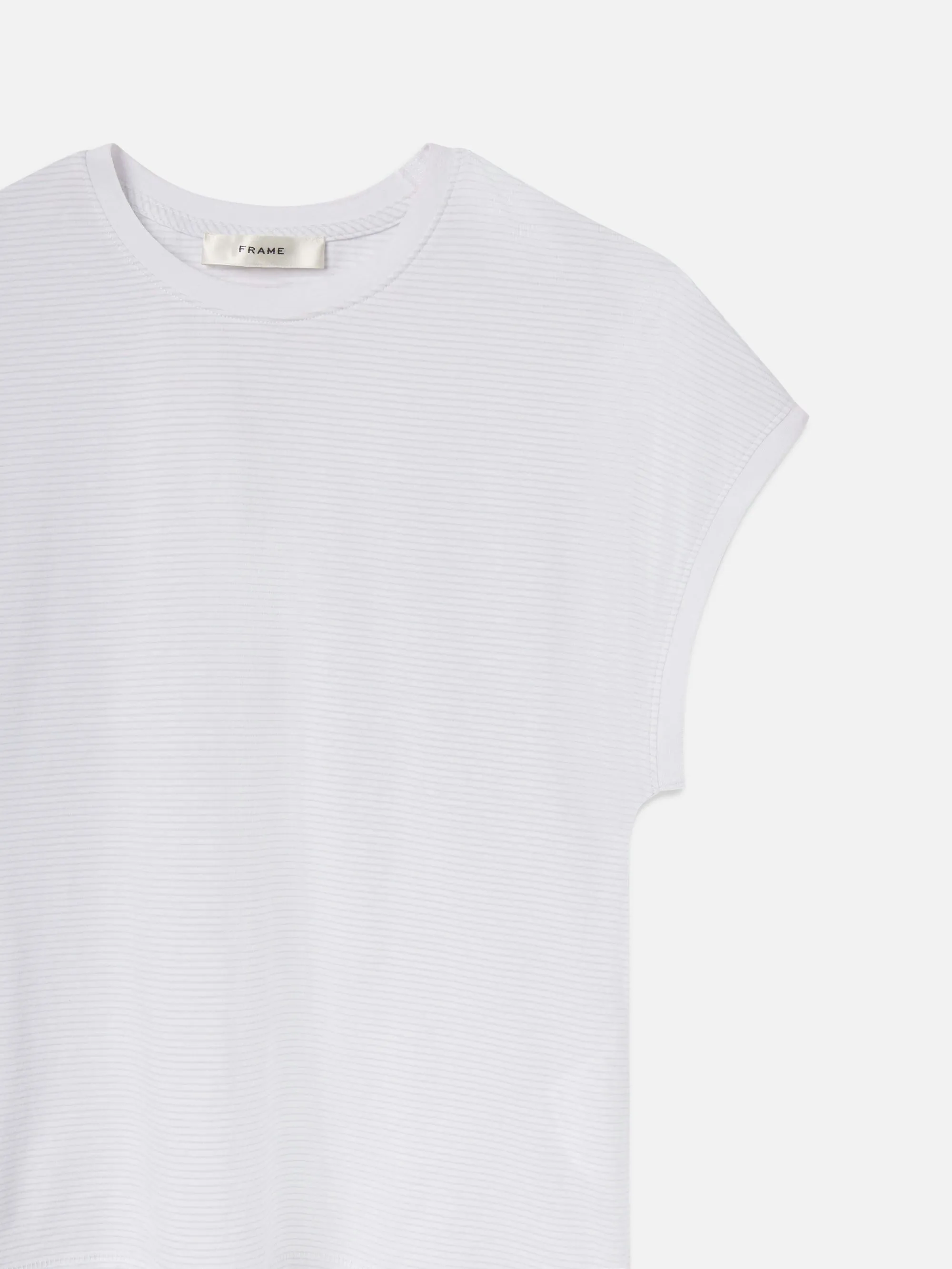 WE25JTE012pwbm FRAME The Muscle Tee