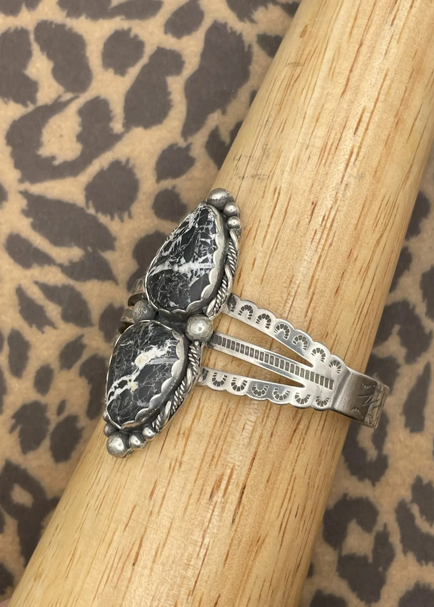 White Buffalo Turquoise Cuff Bracelet