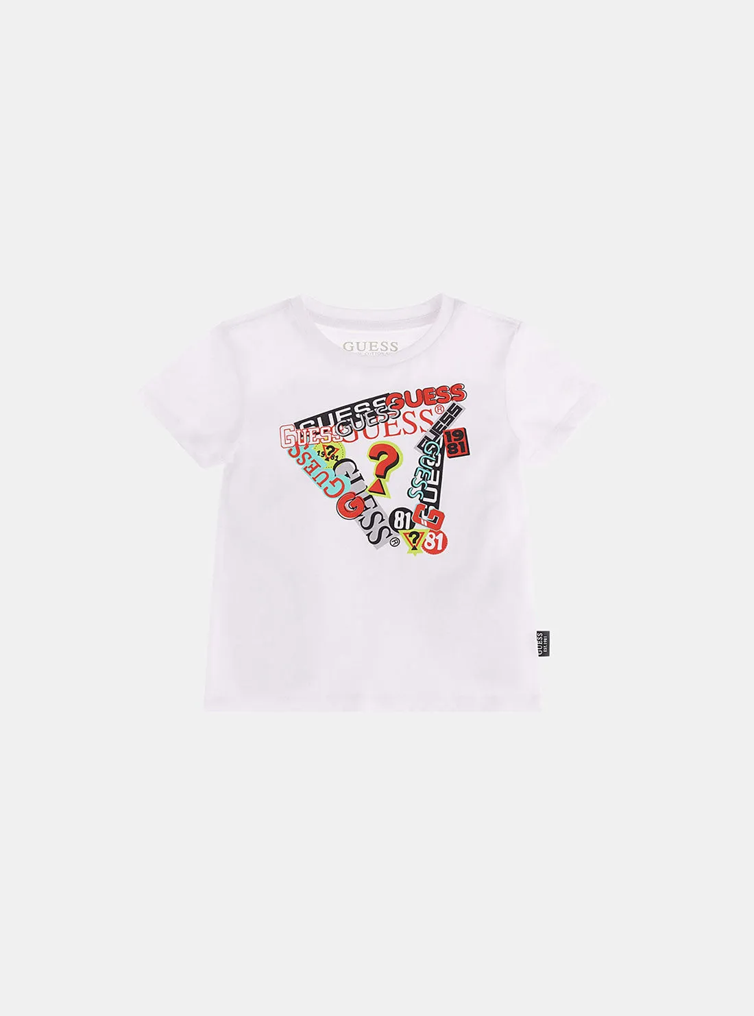 White Logo Short Sleeve T-Shirt (2-7)