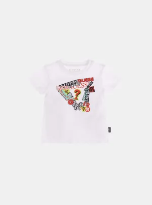 White Logo Short Sleeve T-Shirt (2-7)