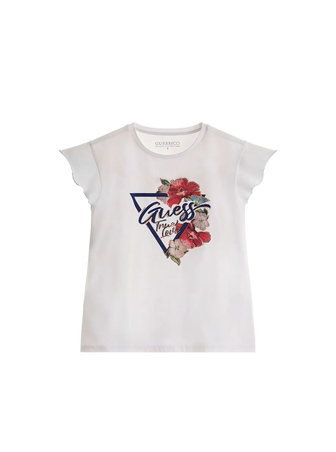 White Logo Short Sleeve T-Shirt (7-16)