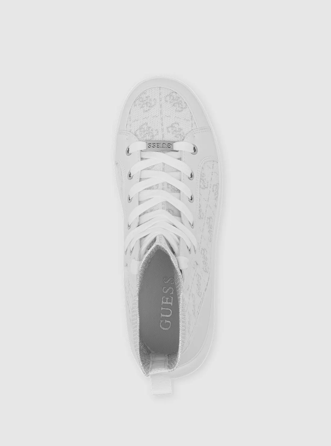 White Mannen High Top Sneakers