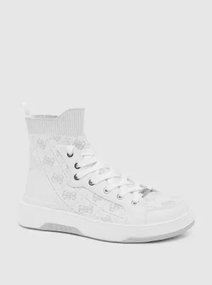 White Mannen High Top Sneakers
