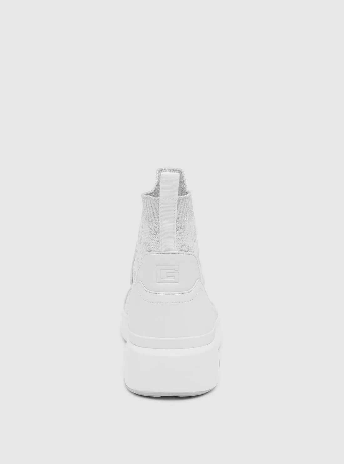 White Mannen High Top Sneakers
