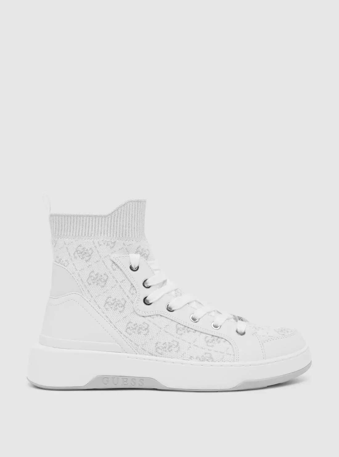 White Mannen High Top Sneakers