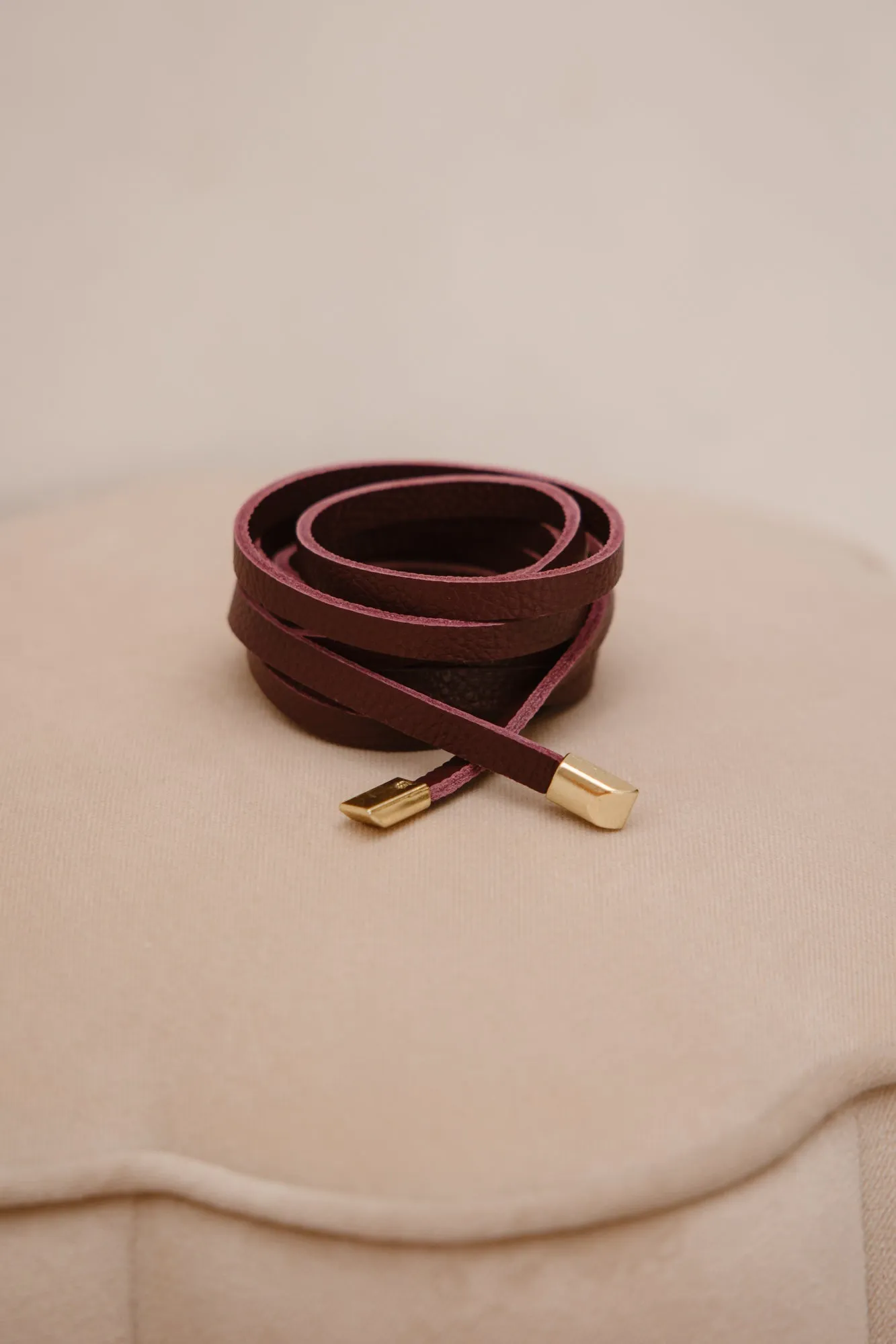 Wikkelriem bordeaux
