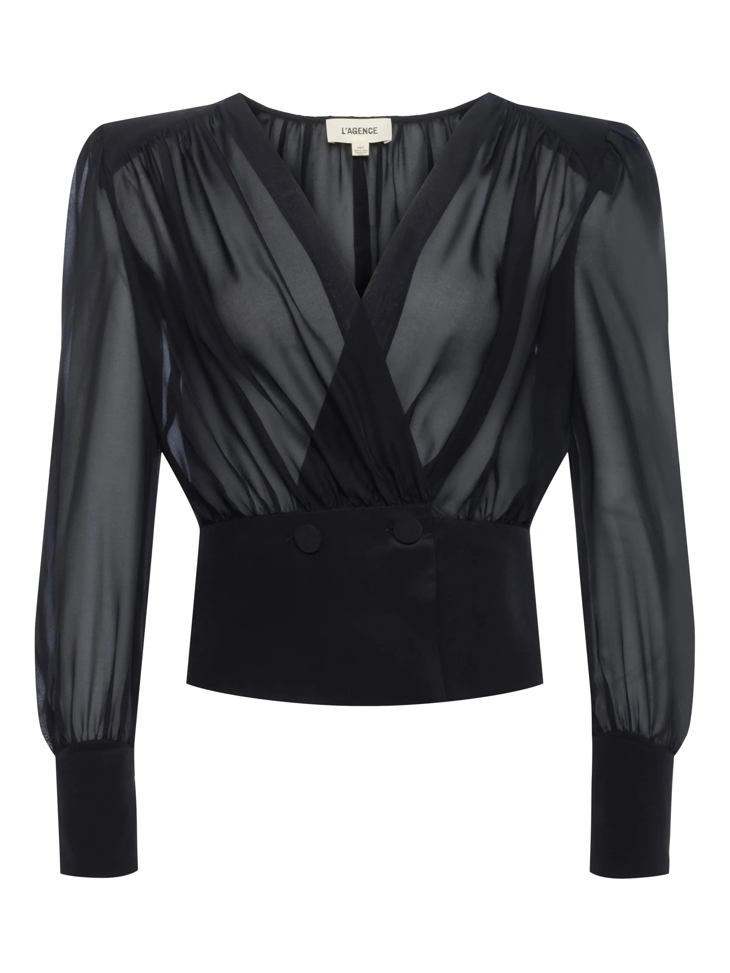 Yan Silk Wrap Blouse