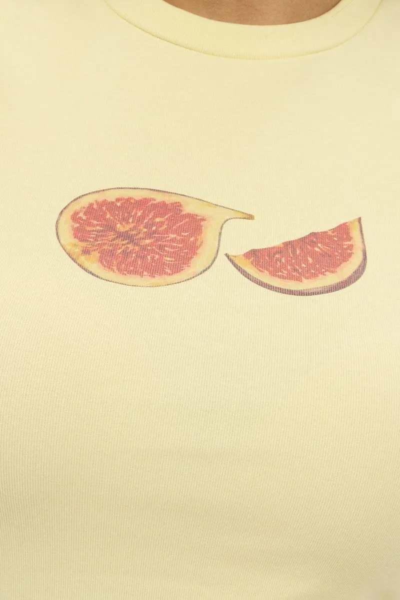 Yellow Graphic Tee Short Sleeve