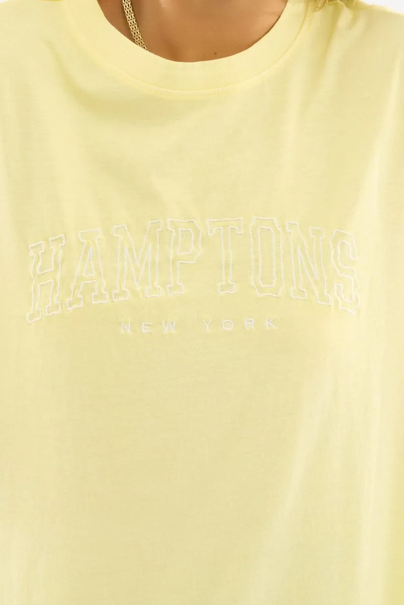 Yellow Graphic Tee Short Sleeve