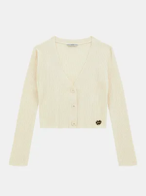 Yellow Long Sleeve Cardigan (7-16)